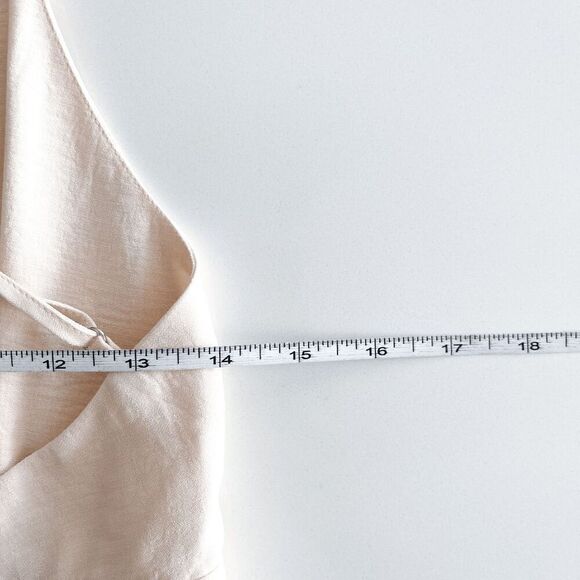 Monk & Lou AVA Womens Sleeveless V Neck Backless Midi Dress Cream Small NWT - Picture 9 of 10